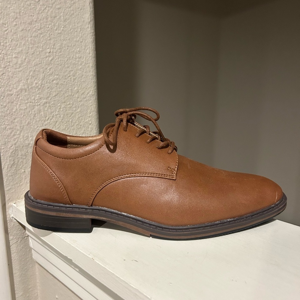 Men's Leo Oxford Dress Shoes - Goodfellow & Co Brown 7 - Picture 2 of 9